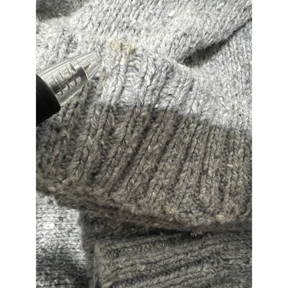 Margaret O'leary Sweater Knit Open Cardigan Pockets Grey XS Small Lagenlook - Picture 9 of 9